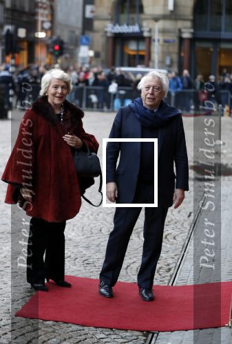 Amsterdam 3 februari 2018 
Prinses Beatrix viert haar 80e verjaardag in het paleis op de dam. Cees Dam en Martine v Loon-Labouchere