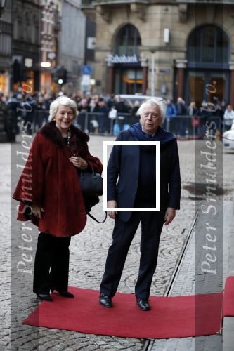 Amsterdam 3 februari 2018 
Prinses Beatrix viert haar 80e verjaardag in het paleis op de dam. Cees Dam en Martine v Loon-Labouchere