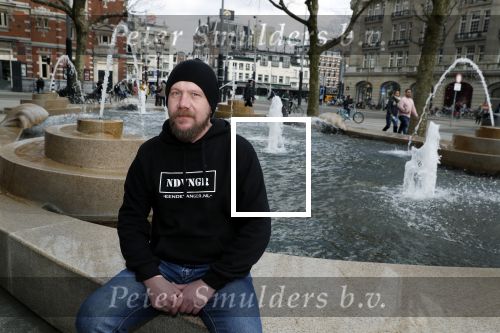 Amsterdam 9 maart 2018
Michel de man die een probleem heeft met Patricia Paay. Hij draagt een trui van eendevanger