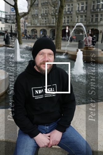 Amsterdam 9 maart 2018
Michel de man die een probleem heeft met Patricia Paay. Hij draagt een trui van eendevanger