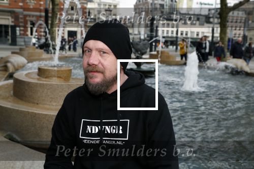 Amsterdam 9 maart 2018
Michel de man die een probleem heeft met Patricia Paay. Hij draagt een trui van eendevanger