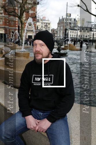Amsterdam 9 maart 2018
Michel de man die een probleem heeft met Patricia Paay. Hij draagt een trui van eendevanger