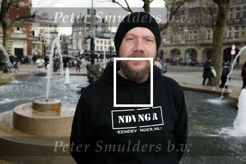 Amsterdam 9 maart 2018
Michel de man die een probleem heeft met Patricia Paay. Hij draagt een trui van eendevanger