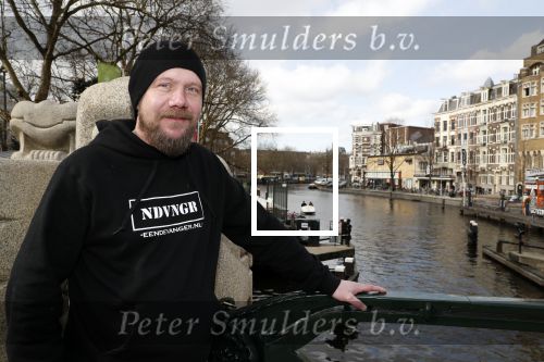 Amsterdam 9 maart 2018
Michel de man die een probleem heeft met Patricia Paay. Hij draagt een trui van eendevanger