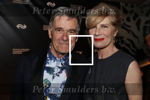 Amsterdam 9 maart 2018 
Boekenbal 2018 in de schouwburg van Amsterdam.  Mieke van der Weij  met haar man