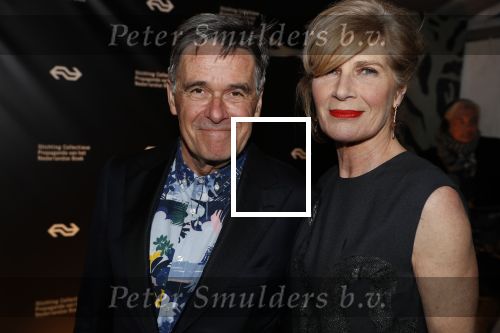 Amsterdam 9 maart 2018 
Boekenbal 2018 in de schouwburg van Amsterdam.  Mieke van der Weij  met haar man