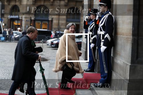Amsterdam 3 februari 2018 
Prinses Beatrix viert haar 80e verjaardag in het paleis op de dam. Miente Boellaard
