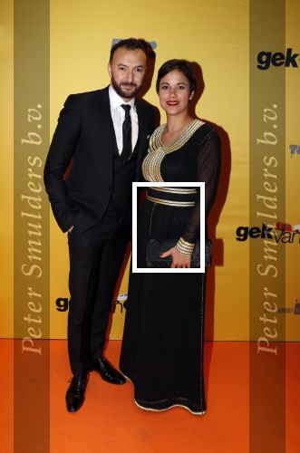 Amsterdam 12 februari 2018
Premiere Gek van Oranje in Tuschinski. Nasrin Dchar met vrouw