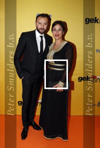 Amsterdam 12 februari 2018
Premiere Gek van Oranje in Tuschinski. Nasrin Dchar met vrouw