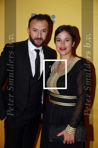 Amsterdam 12 februari 2018
Premiere Gek van Oranje in Tuschinski. Nasrin Dchar met vrouw