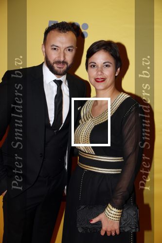 Amsterdam 12 februari 2018
Premiere Gek van Oranje in Tuschinski. Nasrin Dchar met vrouw