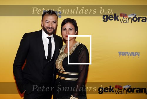 Amsterdam 12 februari 2018
Premiere Gek van Oranje in Tuschinski. Nasrin Dchar met vrouw