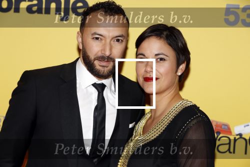 Amsterdam 12 februari 2018
Premiere Gek van Oranje in Tuschinski. Nasrin Dchar met vrouw