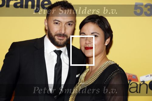 Amsterdam 12 februari 2018
Premiere Gek van Oranje in Tuschinski. Nasrin Dchar met vrouw