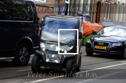 Amsterdam 10 februari 2018 
Nicolette v Dam en haar man Bas Smit bin hun Biro karretje