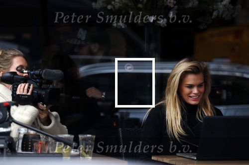 Amsterdam 19 februari 2018 
Nicolette v dam heeft opnames op het terras van haar restaurant  op de cornelis schuytstraat