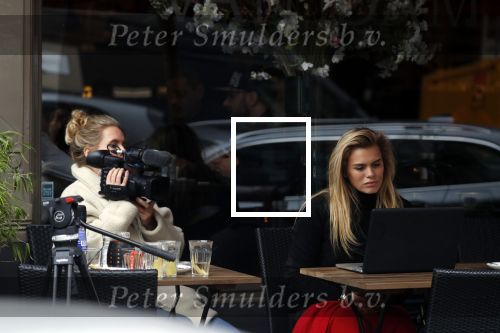 Amsterdam 19 februari 2018 
Nicolette v dam heeft opnames op het terras van haar restaurant  op de cornelis schuytstraat