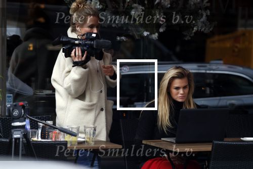 Amsterdam 19 februari 2018 
Nicolette v dam heeft opnames op het terras van haar restaurant  op de cornelis schuytstraat