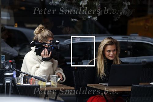 Amsterdam 19 februari 2018 
Nicolette v dam heeft opnames op het terras van haar restaurant  op de cornelis schuytstraat