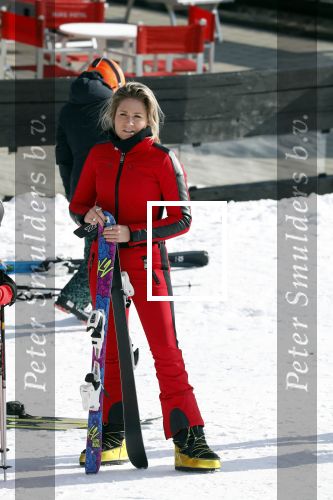 Lech/ Oberlech 25 februari 2018
Nikkie Plessen en haar man Ruben Bontekoe zij met hun kinderen op vakantie in Oberlech