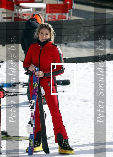 Lech/ Oberlech 25 februari 2018
Nikkie Plessen en haar man Ruben Bontekoe zij met hun kinderen op vakantie in Oberlech