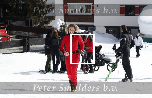 Lech/ Oberlech 25 februari 2018
Nikkie Plessen en haar man Ruben Bontekoe zij met hun kinderen op vakantie in Oberlech