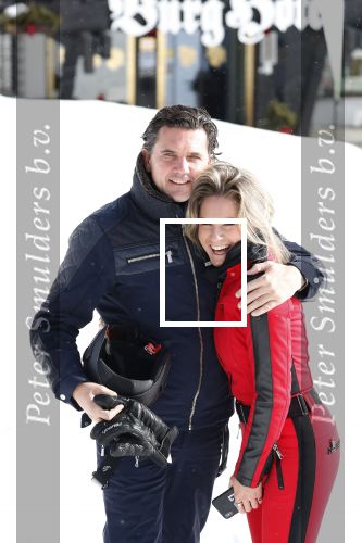 Lech/ Oberlech 25 februari 2018
Nikkie Plessen en haar man Ruben Bontekoe zij met hun kinderen op vakantie in Oberlech