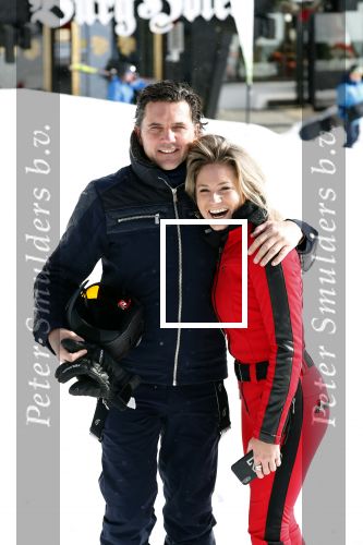 Lech/ Oberlech 25 februari 2018
Nikkie Plessen en haar man Ruben Bontekoe zij met hun kinderen op vakantie in Oberlech