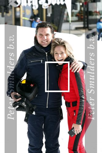 Lech/ Oberlech 25 februari 2018
Nikkie Plessen en haar man Ruben Bontekoe zij met hun kinderen op vakantie in Oberlech