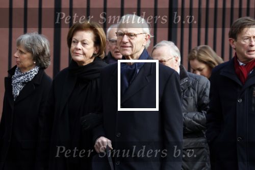Rotterdam 20 februari 2018
Dienst voor overlijden /begrafenis Ruud Lubbers in de Laurentius Elisabeth Kathedraal. onno Ruding met vrouw