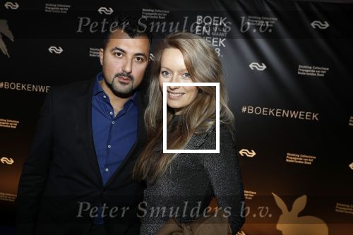 Amsterdam 9 maart 2018 
Boekenbal 2018 in de schouwburg van Amsterdam. Ozcan Akyol met partner