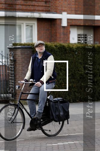 Amsterdam 5 maart 2018 
Patrick Stoof met zijn dochter op de fiets in Amsterdam