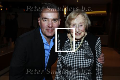 Amsterdam 3 maart 2018 
Modeshow Paul Schulten in hotel Okura. paul met zijn oudste klant