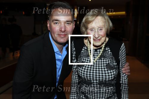 Amsterdam 3 maart 2018 
Modeshow Paul Schulten in hotel Okura. paul met zijn oudste klant
