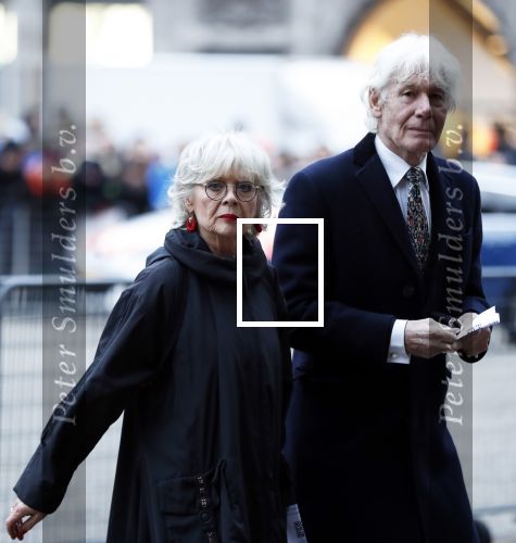 Amsterdam 3 februari 2018 
Prinses Beatrix viert haar 80e verjaardag in het paleis op de dam. Paul v Vliet  met zijn vrouw