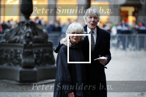 Amsterdam 3 februari 2018 
Prinses Beatrix viert haar 80e verjaardag in het paleis op de dam. Paul v Vliet  met zijn vrouw
