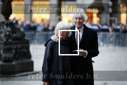Amsterdam 3 februari 2018 
Prinses Beatrix viert haar 80e verjaardag in het paleis op de dam. Paul v Vliet  met zijn vrouw