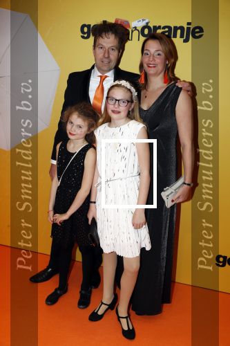 Amsterdam 12 februari 2018
Premiere Gek van Oranje in Tuschinski. Pim van Hoeve en partner, kinderen