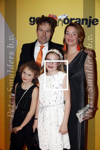 Amsterdam 12 februari 2018
Premiere Gek van Oranje in Tuschinski. Pim van Hoeve en partner, kinderen