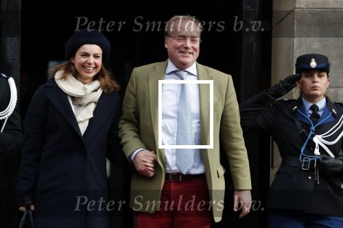 Amsterdam 3 februari 2018 
Prinses Beatrix viert haar 80e verjaardag in het paleis op de dam. Prins Carlos en Prinses Annemarie
