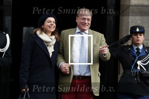 Amsterdam 3 februari 2018 
Prinses Beatrix viert haar 80e verjaardag in het paleis op de dam. Prins Carlos en Prinses Annemarie