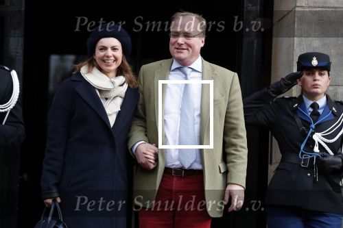 Amsterdam 3 februari 2018 
Prinses Beatrix viert haar 80e verjaardag in het paleis op de dam. Prins Carlos en Prinses Annemarie