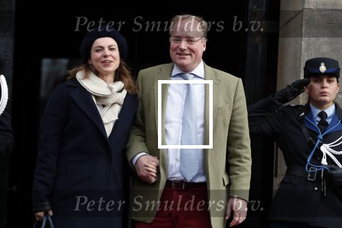 Amsterdam 3 februari 2018 
Prinses Beatrix viert haar 80e verjaardag in het paleis op de dam. Prins Carlos en Prinses Annemarie