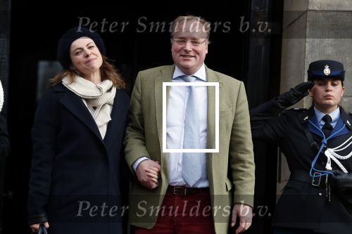 Amsterdam 3 februari 2018 
Prinses Beatrix viert haar 80e verjaardag in het paleis op de dam. Prins Carlos en Prinses Annemarie
