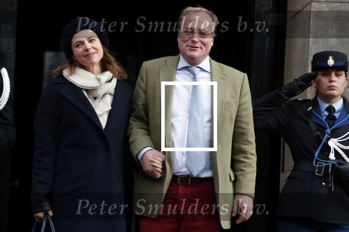 Amsterdam 3 februari 2018 
Prinses Beatrix viert haar 80e verjaardag in het paleis op de dam. Prins Carlos en Prinses Annemarie