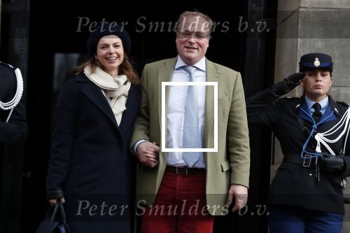 Amsterdam 3 februari 2018 
Prinses Beatrix viert haar 80e verjaardag in het paleis op de dam. Prins Carlos en Prinses Annemarie