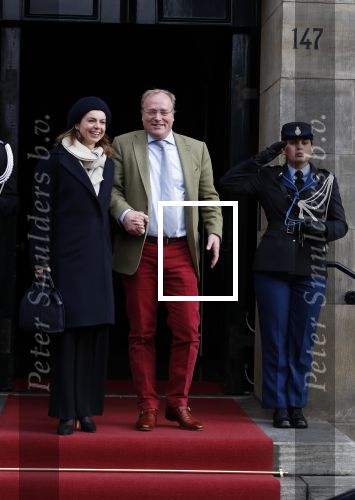Amsterdam 3 februari 2018 
Prinses Beatrix viert haar 80e verjaardag in het paleis op de dam. Prins Carlos en Prinses Annemarie