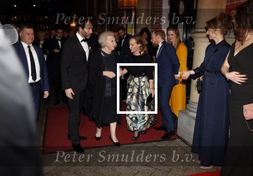 Amsterdam 5 maart 2018
Premiere bankier van het verzet in het de Lemar theater. Prinses Margarita en haar man Tjalling ten Cate ontvangen Prinses Beatrix