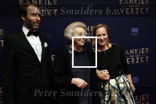 Amsterdam 5 maart 2018
Premiere bankier van het verzet in het de Lemar theater. Prinses Margarita en haar man Tjalling ten Cate ontvangen Prinses Beatrix