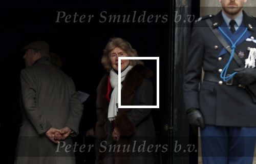 Amsterdam 3 februari 2018 
Prinses Beatrix viert haar 80e verjaardag in het paleis op de dam. vriendin